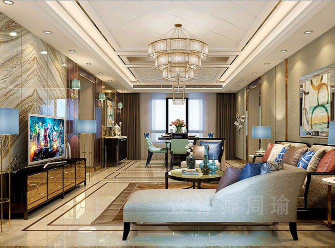 丝袜艹世纪江尚三室两厅168平装修设计效果欣赏